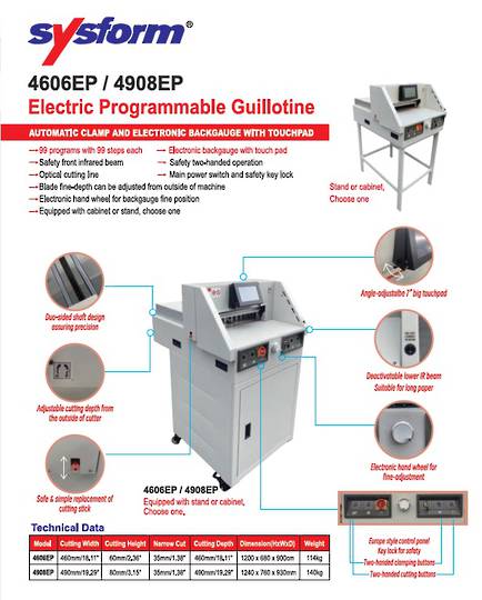 400 Series Electric Guillotines